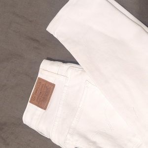 Levis 721 skinny white jeans sz 26